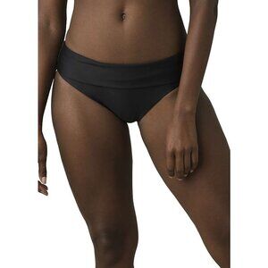 PrAna Marta Swim Bottoms Womens XLarge Black UPF 50+ Mid Rise Moderate Coverage